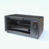 Revit Family / 3D Model - Classic Aluminum Mini Oven Rendered in Vray