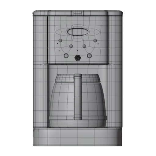 Revit Family / 3D Model - Cubic Coffee Station Front View